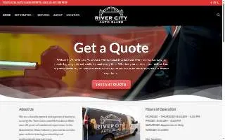 River City Auto Glass of Woodbury website