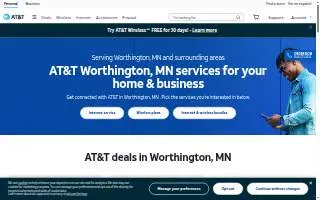 AT&T Store of Worthington website