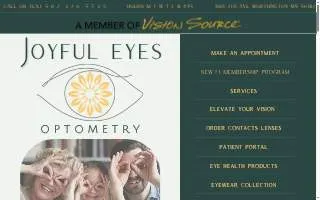 Joyful Eyes Optometry website