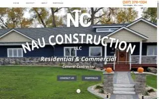 Nau Construction LLC website