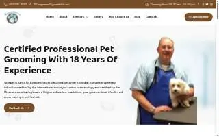 Bark's & Meow's Pet Grooming Salon website