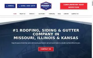 Brandon J Roofing of Ballwin website
