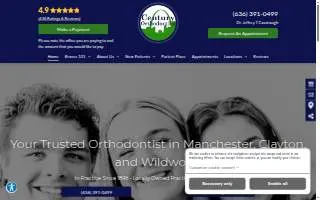 Century Orthodontics of Ballwin website