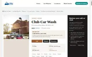 Club Car Wash of Ballwin website