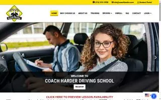 Coach Harder Driving School of O'Fallon website