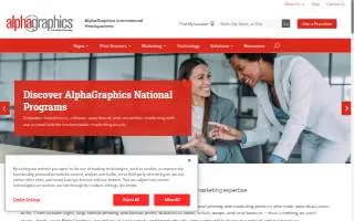 AlphaGraphics of Belton website