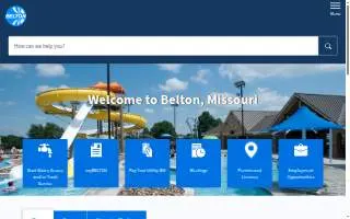 Belton Senior Center website