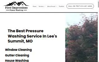 First Impressions Power Washing of Belton website
