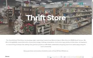 Heart N Hand Thrift Store of Belton website