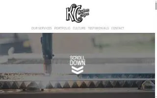 KC Custom Signs of Belton website