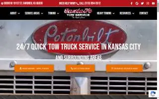 Santa Fe Tow Service - Cars, Heavy Duty & Semi Truck Towing of Overland Park website