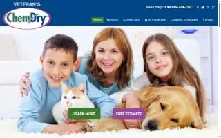 Veterans Chem-Dry of Blue Springs website