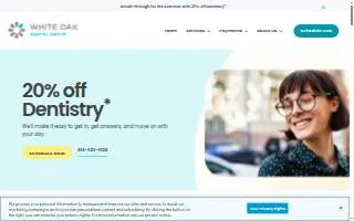 White Oak Dental Group website