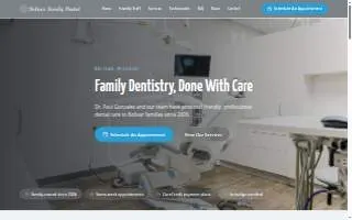 Bolivar Family Dental website