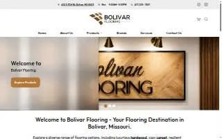 Bolivar Flooring website