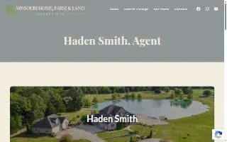 Haden Smith, Missouri Home, Farm & Land Realty, LLC website