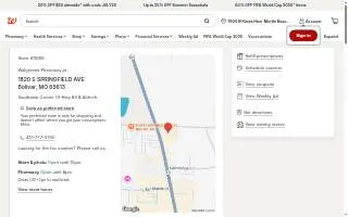 Walgreens Pharmacy of Bolivar website