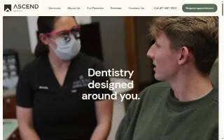 Ascend Dental Design website