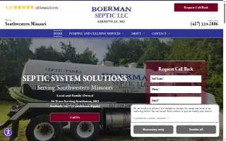 Boerman Septic Tank Services website