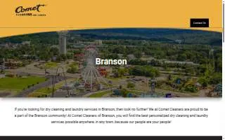Comet Cleaners of Branson website