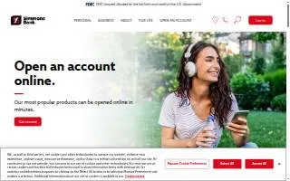 Simmons Bank website