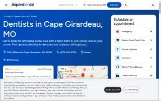 Aspen Dental - Cape Girardeau website