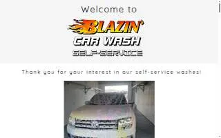 Blazin' Car Wash website