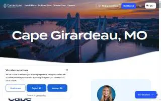 Cornerstone Caregiving of Cape Girardeau website