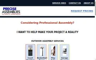 Precise Assemblies website