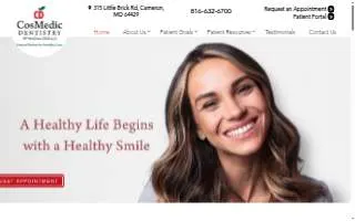CosMedic Dentistry website