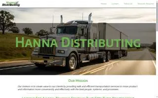 Hanna Distributing, Inc. website