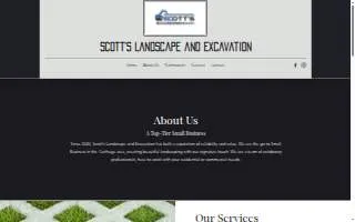 Scott's Landscape and Excavation website