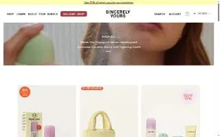 Sincerely Yours Boutique website