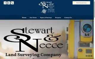Stewart & Neece Land Surveying of Carthage website