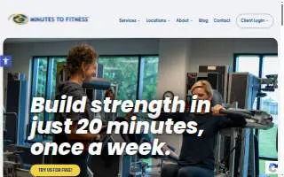 20 Minutes To Fitness of Chesterfield website