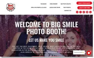 Big Smile Photo Booth of Chesterfield website