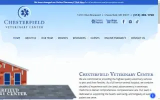 Chesterfield Veterinary Center website
