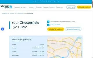 Clarkson Eyecare of Chesterfield website
