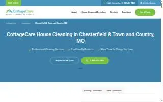 CottageCare Chesterfield & Town and Country website