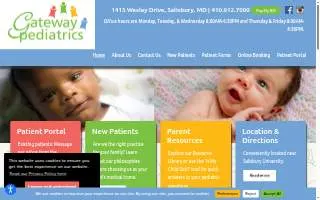Gateway Pediatrics website