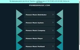 Pioneer Music Company website