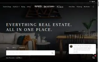 Synera Homes website
