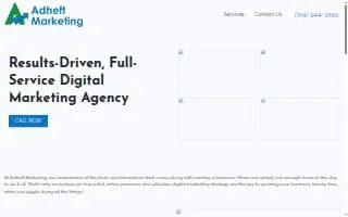 Adheft Marketing website