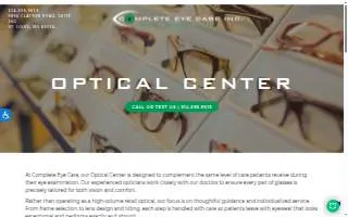 Complete Eye Care Inc. website