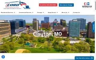 Cord Moving and Storage of Clayton website