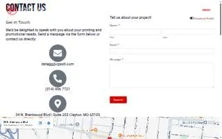 Creative Printing Services Inc of Clayton website