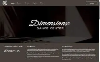 Dimensions Dance Center of Clayton website