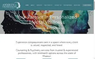 Anxiety & Depression Clinic of Columbia website