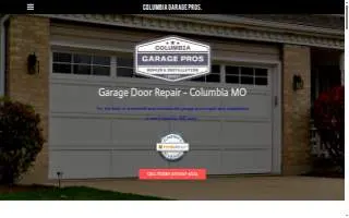 Columbia Garage Pros. website
