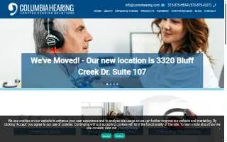 Columbia Hearing Center website